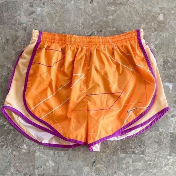 Nike Dri-Fit Tempo Running Shorts. Orange and Purple, Size Small‎ S​ - Picture 6 of 6